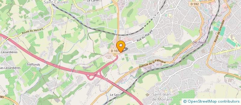 localisation de l'entreprise SEGANTIN-LOUDENOT à VOIRON