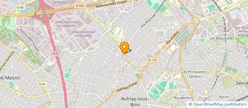 localisation de l'entreprise SEGAR SOCIETE D ENTREPRISES GENERALES D AMENAGEMENT ET DE RENOVATION à AULNAY-SOUS-BOIS