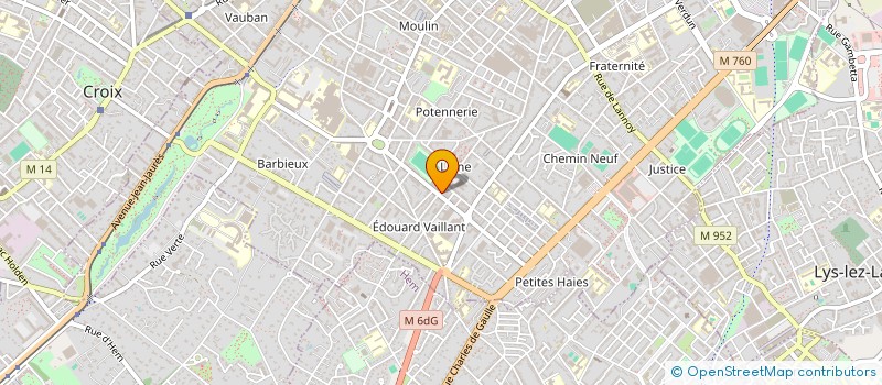 localisation de l'entreprise SEGARD ET BUISINE à ROUBAIX