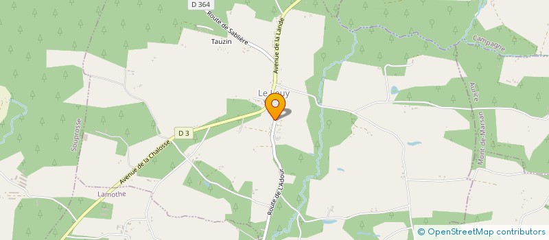 localisation de l'entreprise SEGAS  SOUPROSSE