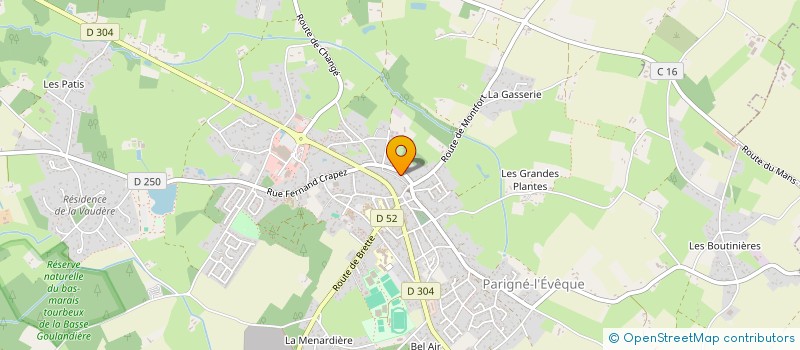 localisation de l'entreprise SEGAUD & CO  PARIGNE-L'EVEQUE