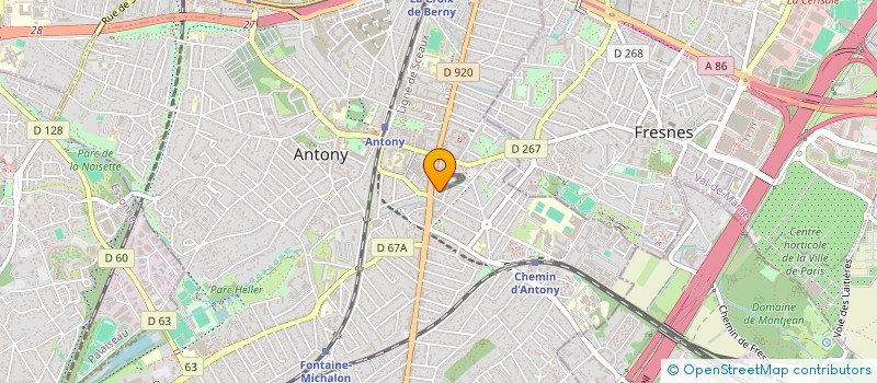 localisation de l'entreprise SEGB 26 à ANTONY