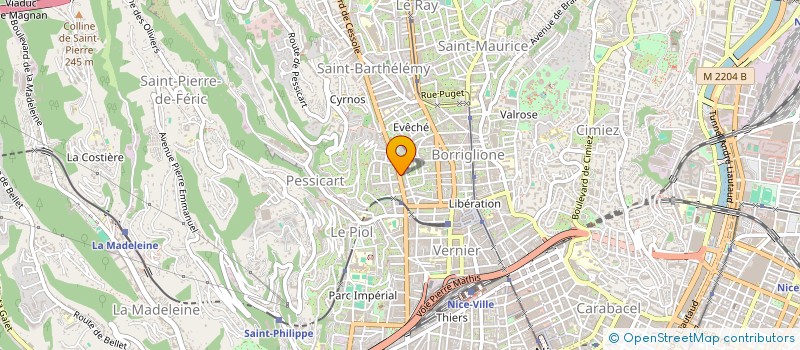 localisation de l'entreprise SEGB STE EXPL GD GARAGE BRETAG  NICE