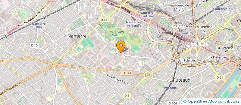 localisation de l'entreprise SEGCO à NANTERRE
