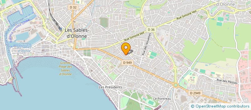 localisation de l'entreprise SEGDO à LES SABLES D'OLONNE