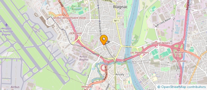 localisation de l'entreprise SEGE AGENCEMENT  BLAGNAC