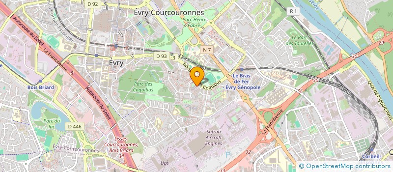 localisation de l'entreprise SEGEAULI à EVRY-COURCOURONNES