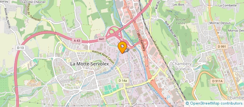 localisation de l'entreprise SEGECO  LA MOTTE-SERVOLEX