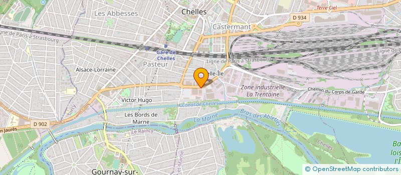 localisation de l'entreprise SEGEDE INDUSTRIE à CHELLES