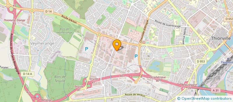 localisation de l'entreprise SEGER à THIONVILLE