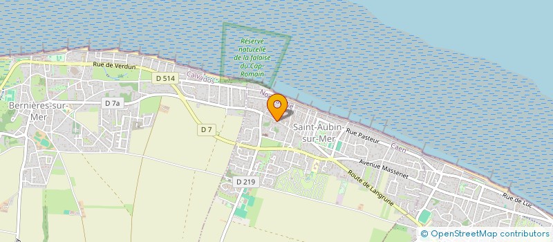 localisation de l'entreprise SEGERS-SBROLLINI  SAINT-AUBIN-SUR-MER