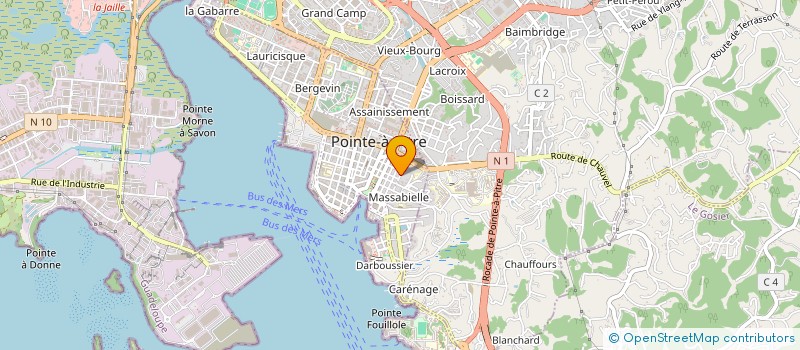 localisation de l'entreprise SEGESIA à POINTE A PITRE