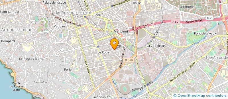 localisation de l'entreprise SEGETEL à MARSEILLE