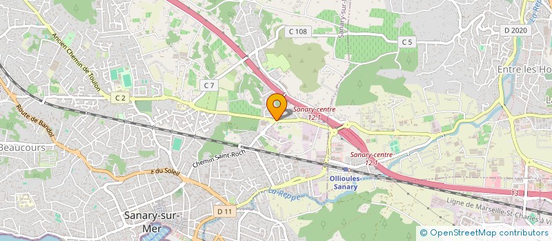 localisation de l'entreprise SEGEX & ECCAU  SANARY-SUR-MER