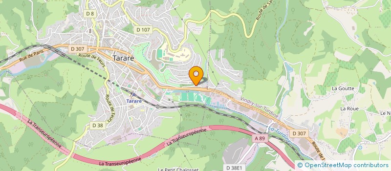 localisation de l'entreprise SEGF  TARARE