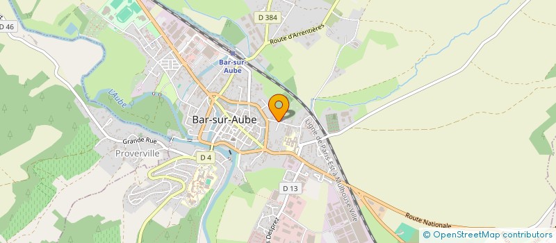 localisation de l'entreprise SEGIA à BAR-SUR-AUBE