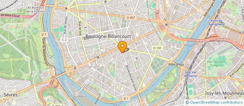 localisation de l'entreprise SEGIK IMMOBILIER à BOULOGNE-BILLANCOURT