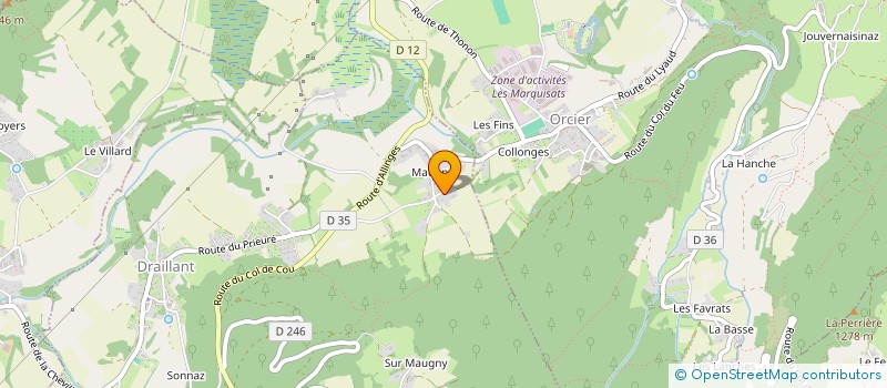 localisation de l'entreprise SEGILE 74  DRAILLANT