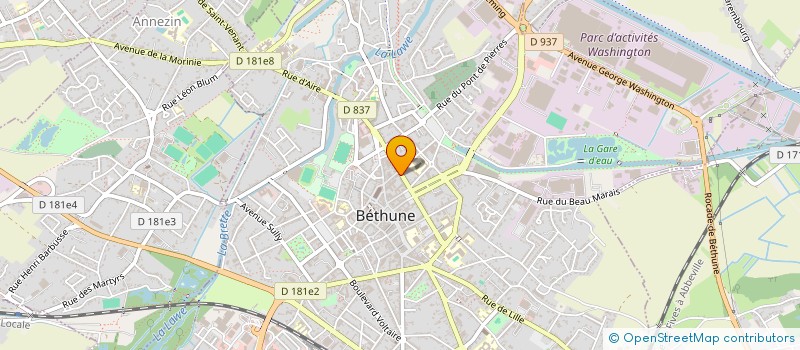 localisation de l'entreprise SEGIP à BETHUNE