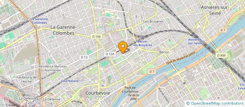 localisation de l'entreprise SEGISIM à COURBEVOIE