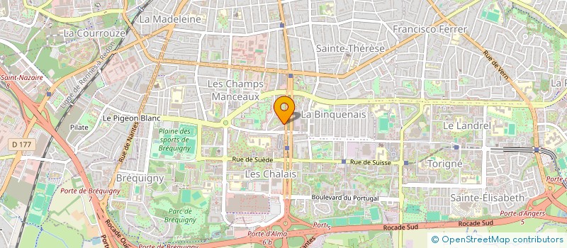 localisation de l'entreprise SEGMENT BLEU  RENNES