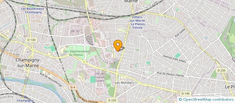 localisation de l'entreprise SEGODIM  CHAMPIGNY-SUR-MARNE