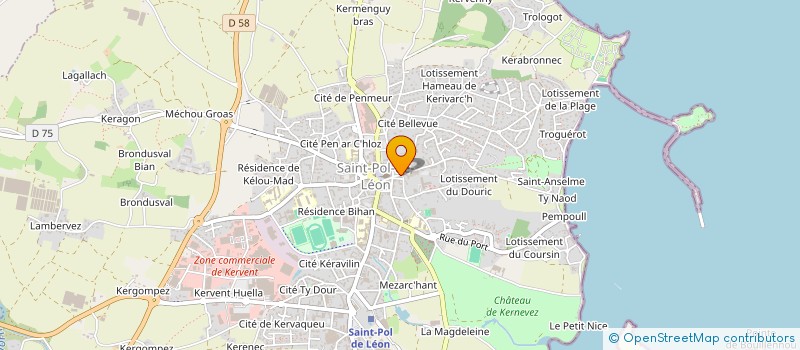 localisation de l'entreprise SEGOJONA  LANDIVISIAU