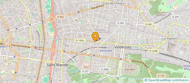 localisation de l'entreprise SEGOLENE HUET STUDIO à VINCENNES