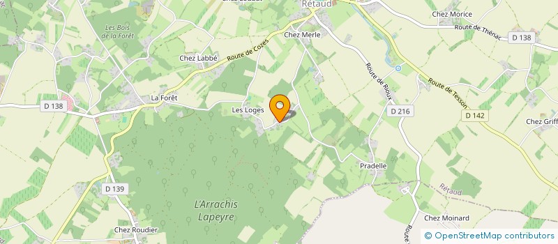 localisation de l'entreprise SEGOMAR  RETAUD