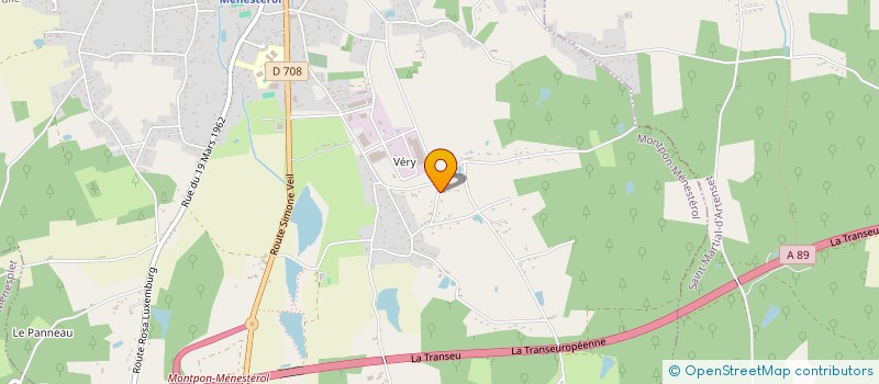 localisation de l'entreprise SEGONZAC  MONTPON-MENESTEROL