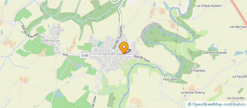 localisation de l'entreprise SEGORA à MONTREVAULT-SUR-EVRE