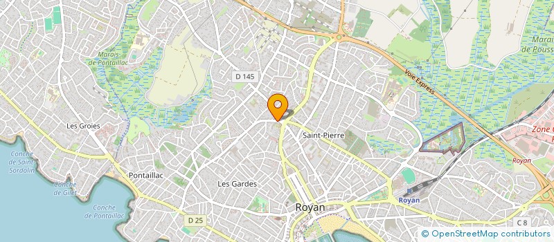 localisation de l'entreprise SEGOS  ROYAN