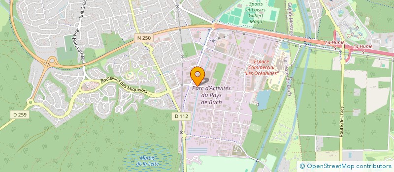 localisation de l'entreprise SEGRAF à LA TESTE-DE-BUCH