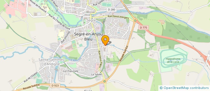 localisation de l'entreprise SEGRE DECORS à SEGRE-EN-ANJOU BLEU