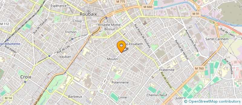 localisation de l'entreprise SEGRE DEWAELE N & SEGRE V  ROUBAIX