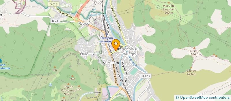 localisation de l'entreprise SEGUELAS ET FILS à TARASCON-SUR-ARIEGE