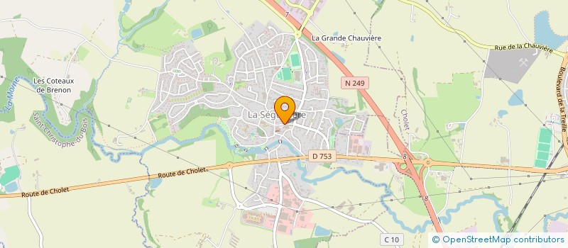 localisation de l'entreprise SEGUI WEST  LA SEGUINIERE