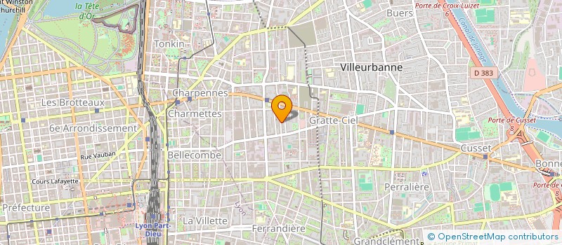 localisation de l'entreprise SEGUIN ECLAIRAGE BRONZE D ART à VILLEURBANNE