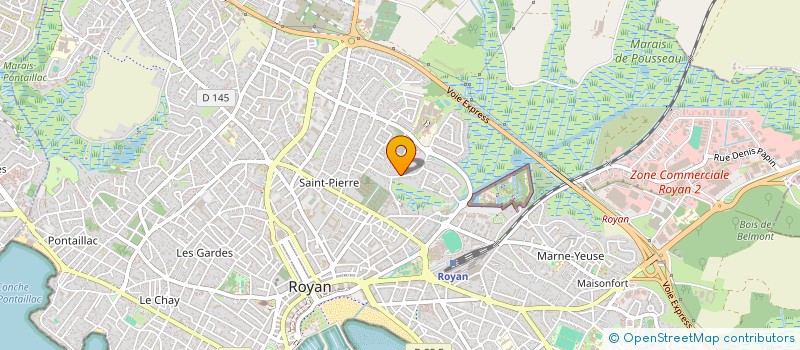 localisation de l'entreprise SEGUIN HUBERT  ROYAN