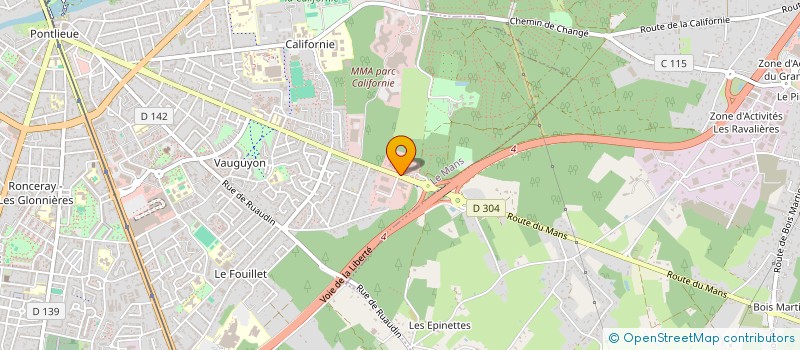 localisation de l'entreprise SEGUIN V.U.V.I. à LE MANS