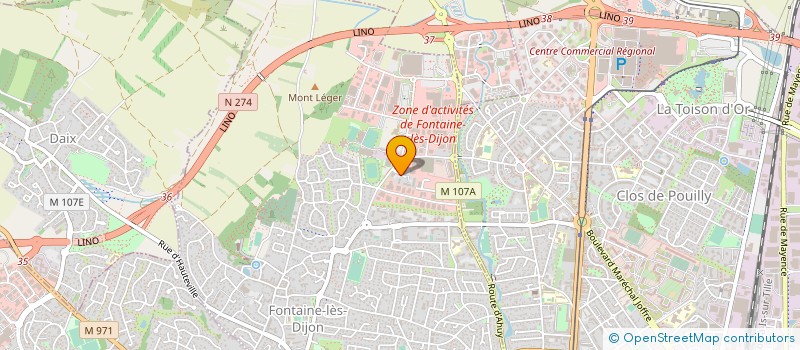 localisation de l'entreprise SEGUINVEST à FONTAINE-LES-DIJON