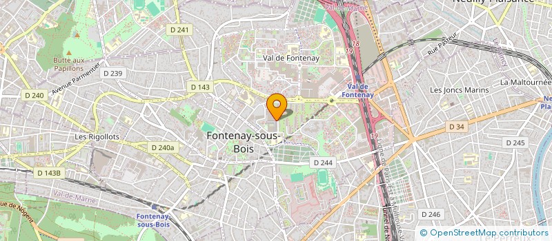 localisation de l'entreprise SEGULA ENERGIE à FONTENAY-SOUS-BOIS