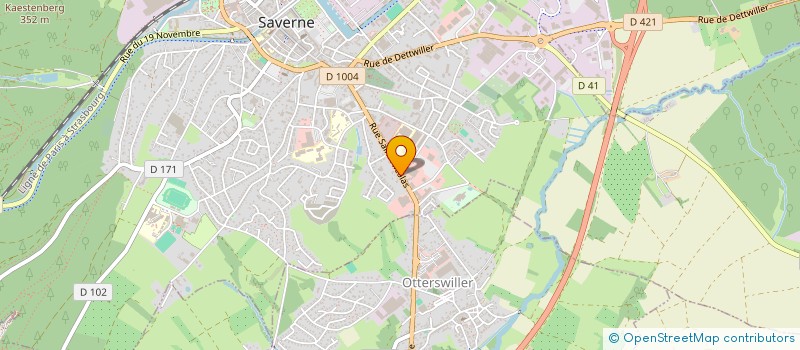 localisation de l'entreprise SEH à SAVERNE