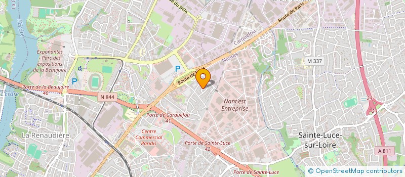 localisation de l'entreprise SEH à NANTES