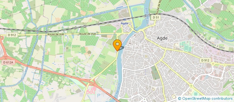 localisation de l'entreprise SEH AUBERGES DE LA GRANGE à AGDE