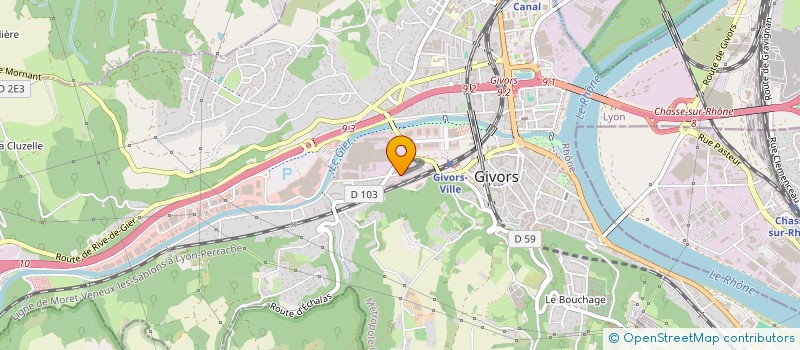 localisation de l'entreprise SEHA  GIVORS