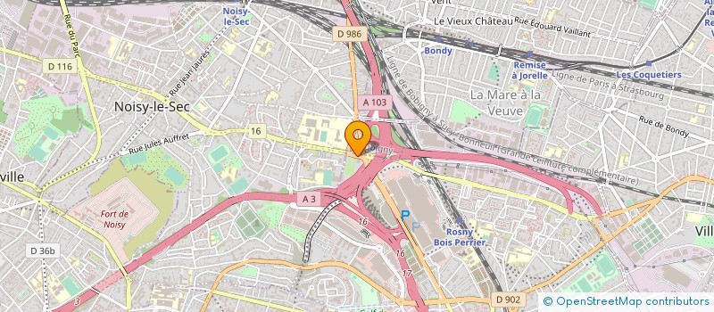 localisation de l'entreprise SEHR-SOCIETE D'EXPLOITATION HOTELIERE DE ROSNY à ROSNY-SOUS-BOIS