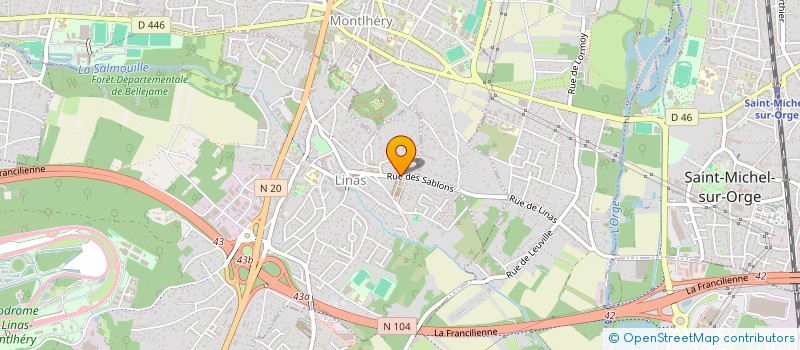localisation de l'entreprise SEI à LINAS