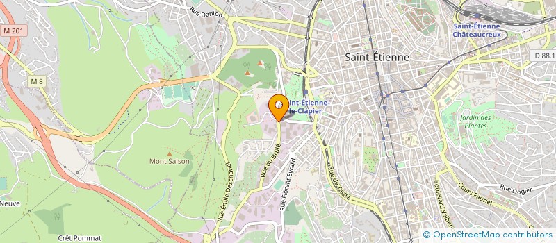 localisation de l'entreprise SEICA à SAINT-ETIENNE