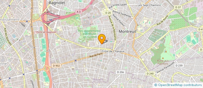 localisation de l'entreprise SEICOL ETUD INSTAL CUISIN LABO à MONTREUIL